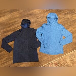 Lululemon Metal Vent Tech Hoodie & Drysense Hoodie Sz M EUC
